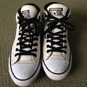 White Hightop Converse